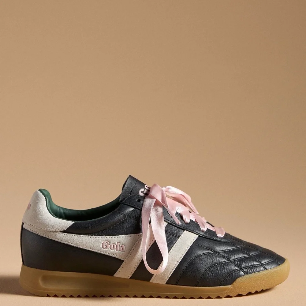 BRAND NEW IN BOX Black Gola x Anthropologie Stadium Sneakers - Picture 2 of 4